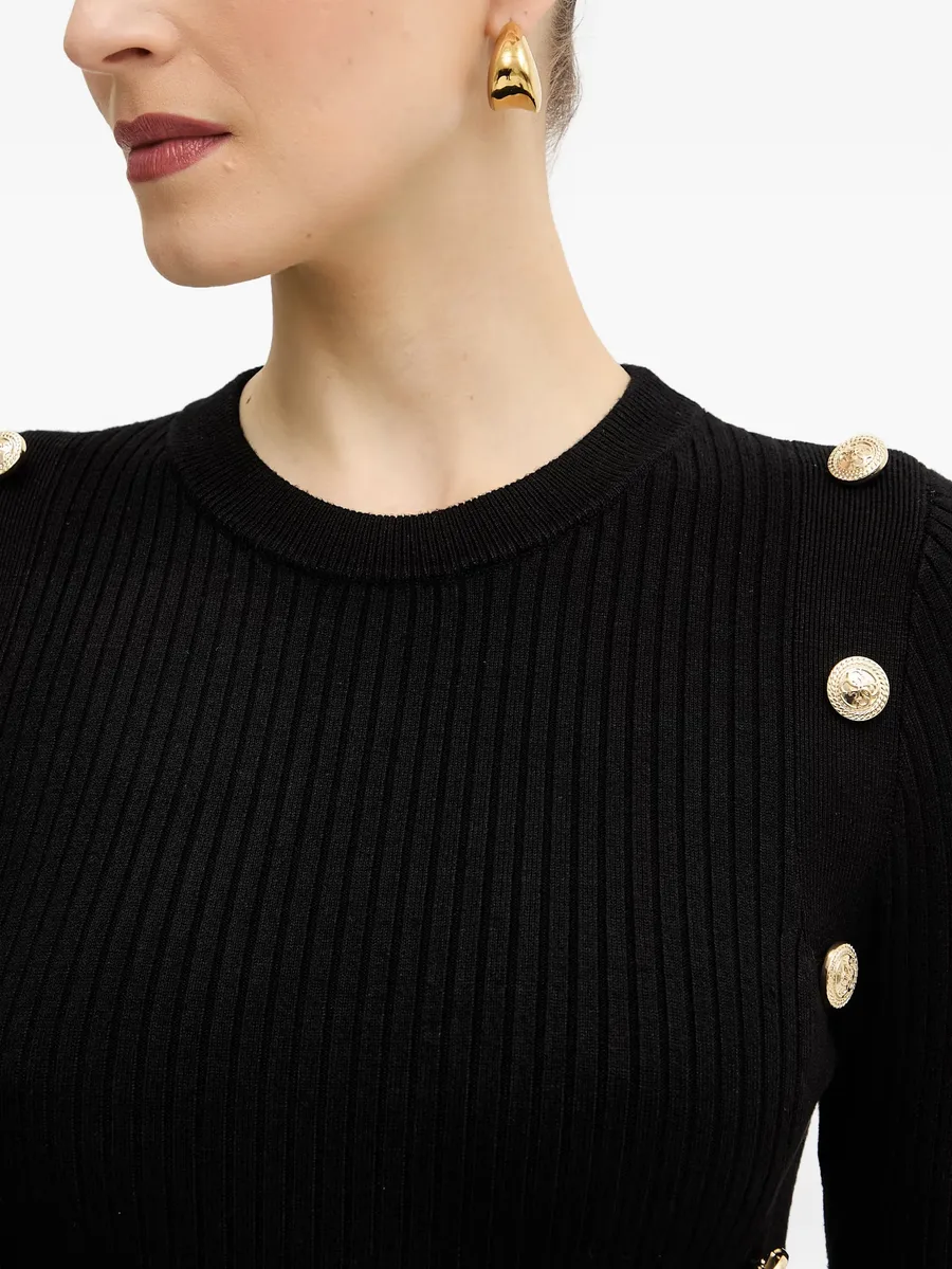 button-embellished midi dress 9