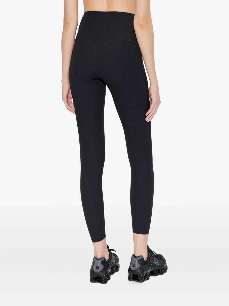 ribbed logo performance leggings 7
