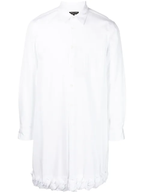 contrast-trim cotton shirt