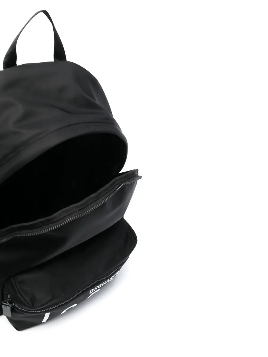 Icon logo-print backpack 9