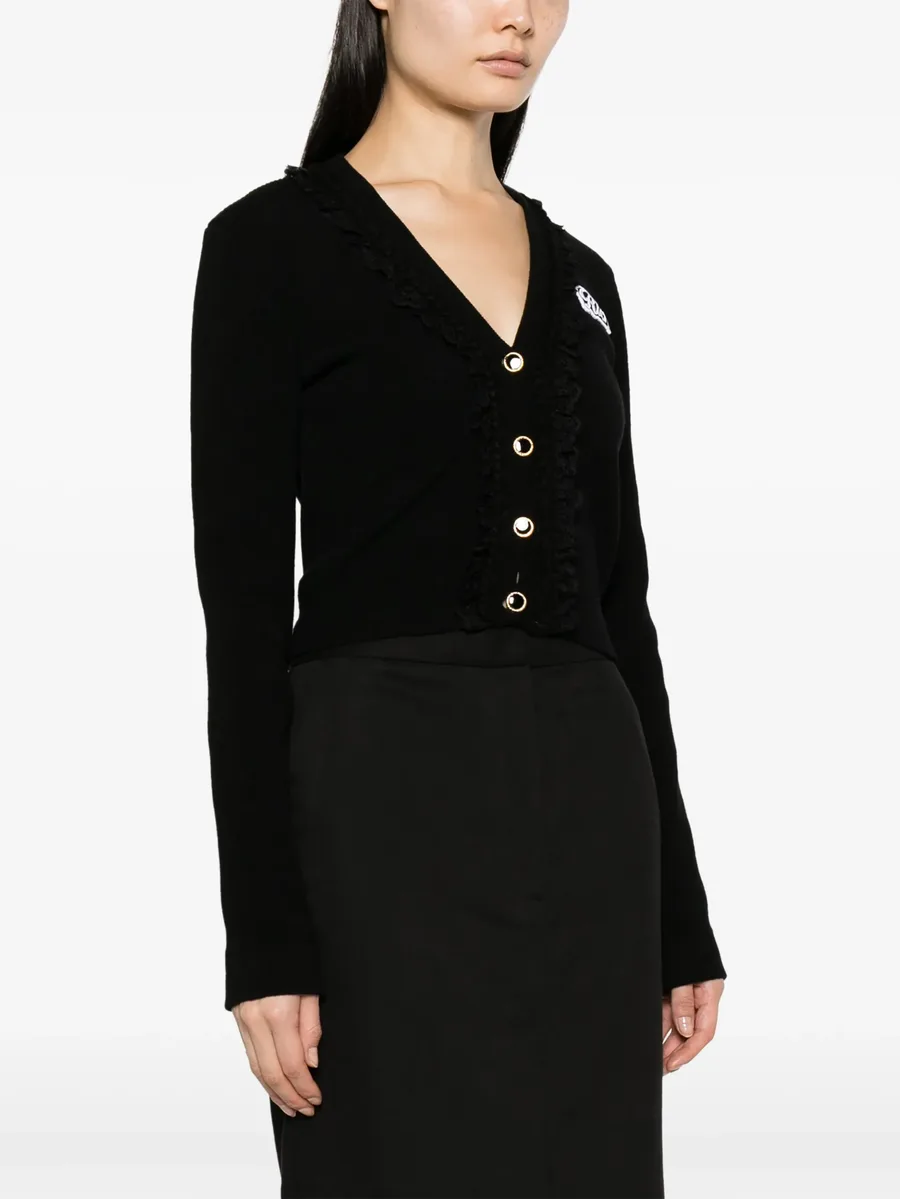 Rich ribbed-knit cardigan 8