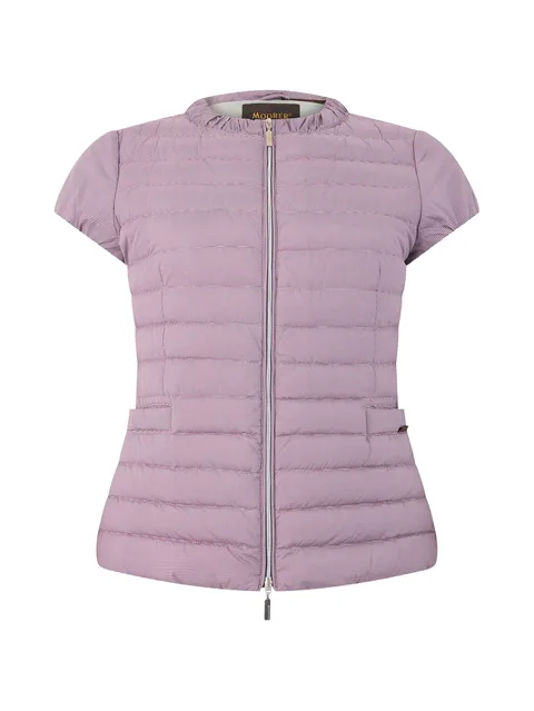 short-sleeved puffer jacket