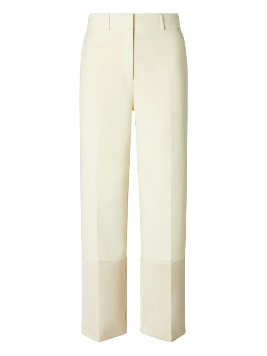 contrast-cuff trousers 1