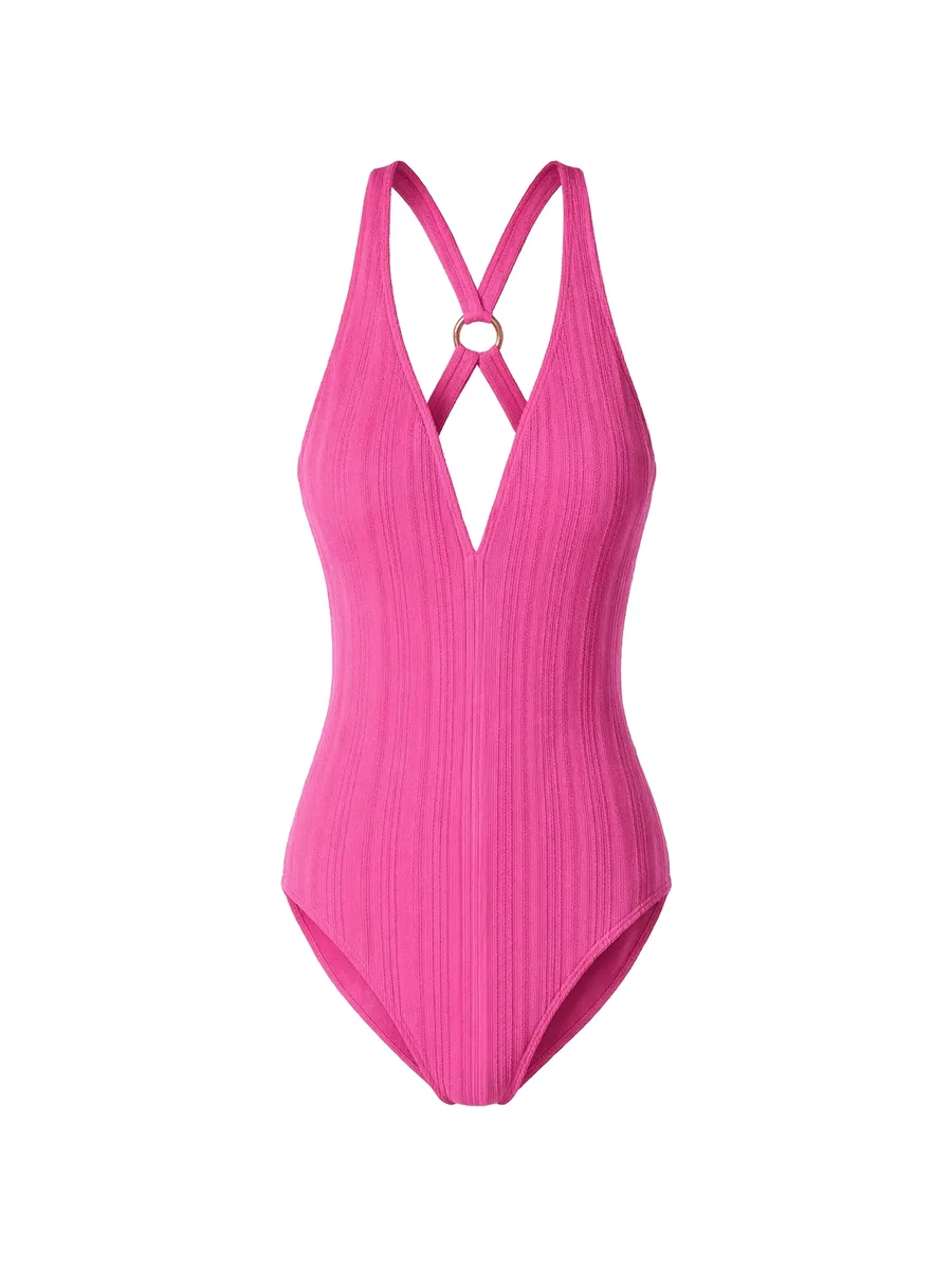 cross-back ribbed swimsuit 1