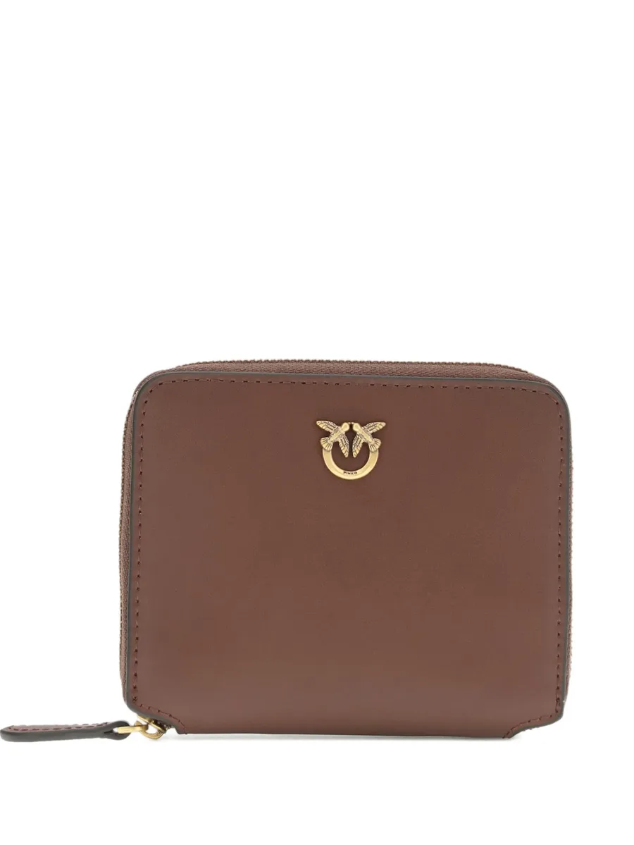 square leather zip-around purse 1