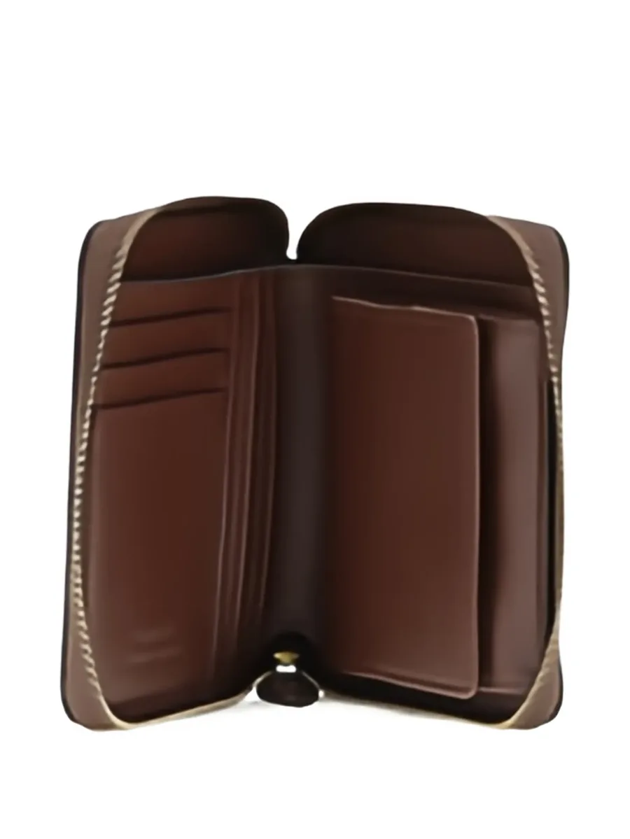 square leather zip-around purse 3