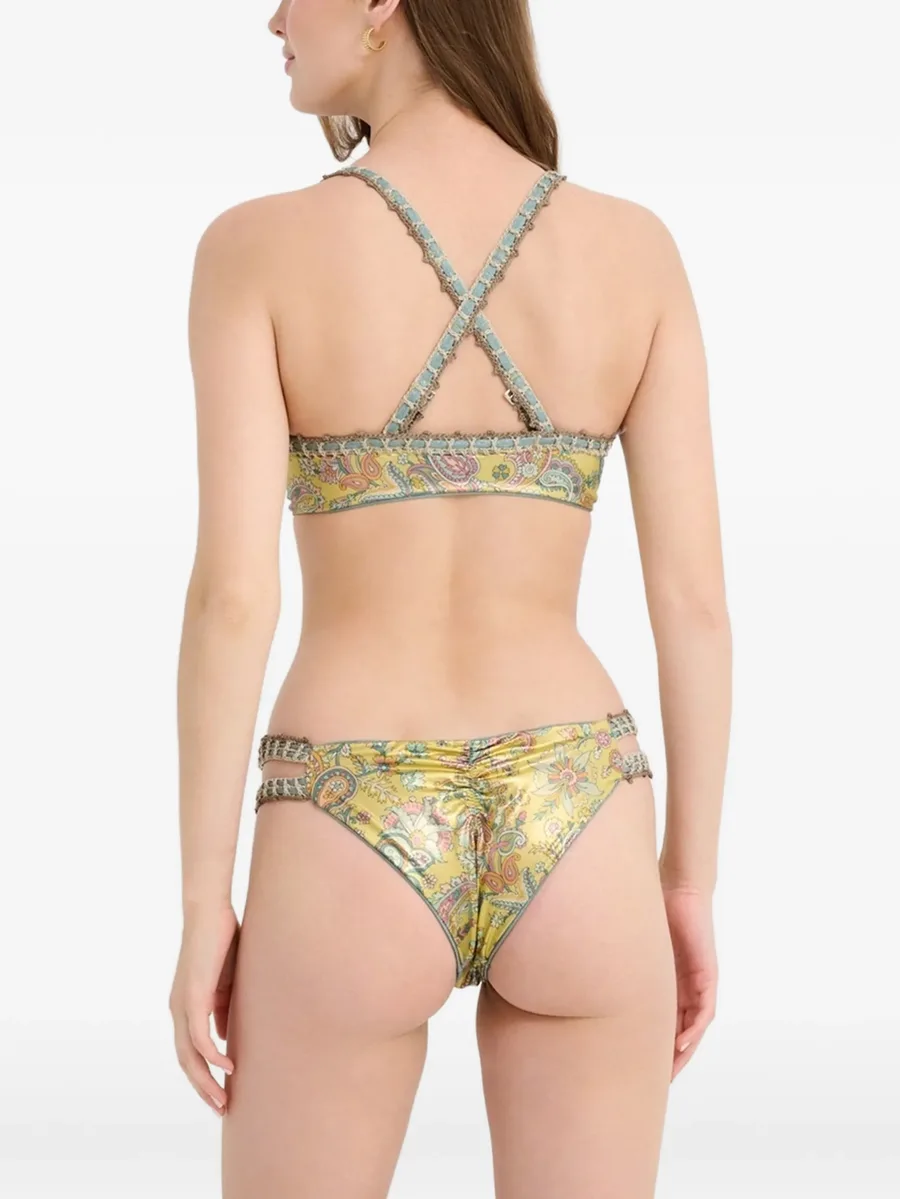 Sumay paisley-pattern bikini top 9