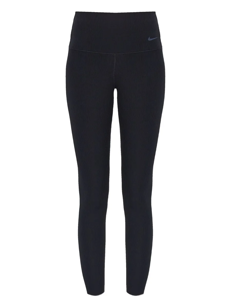 ribbed logo performance leggings 1