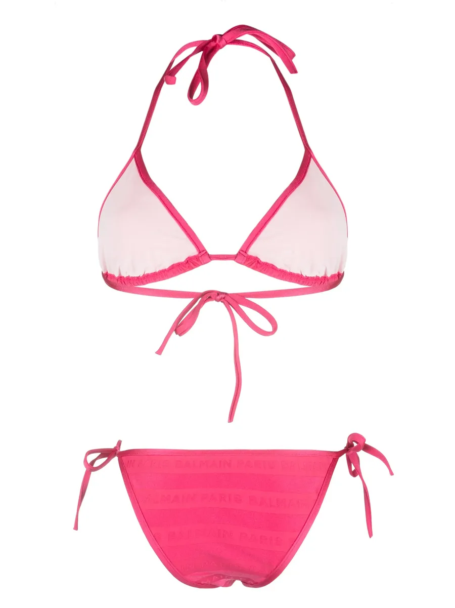logo-print triangle-cup bikini 3