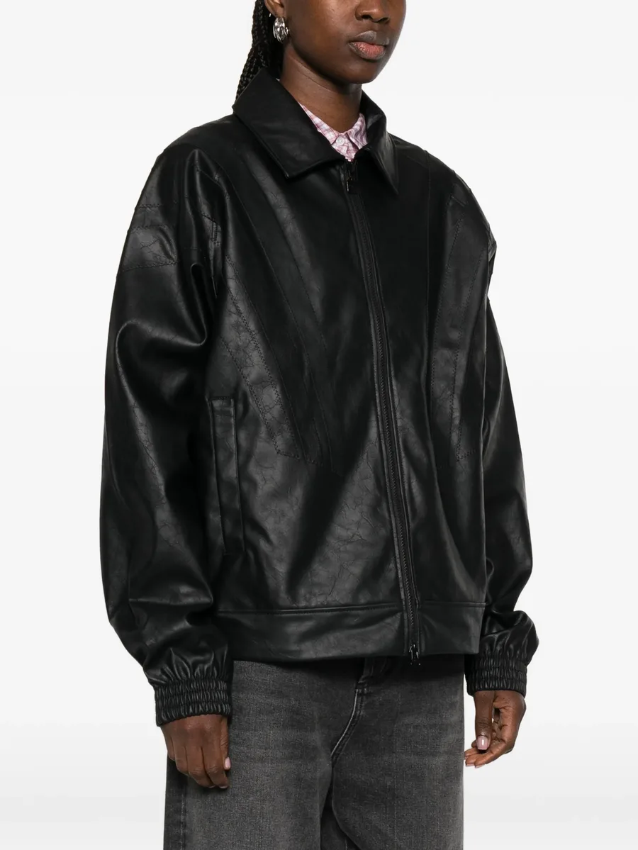 байкерская куртка Santiago Pleather на молнии 6