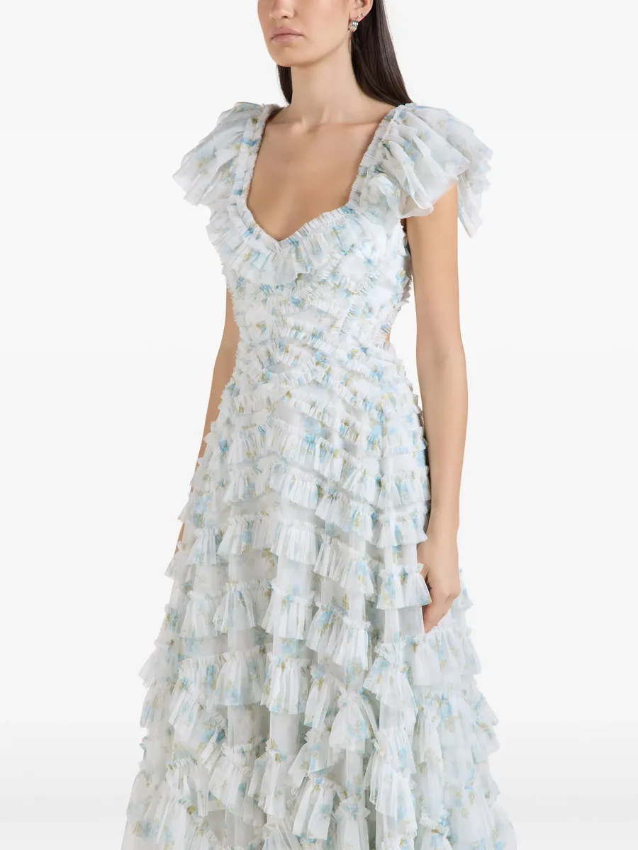 Magnolia ruffled floral-print maxi dress 3