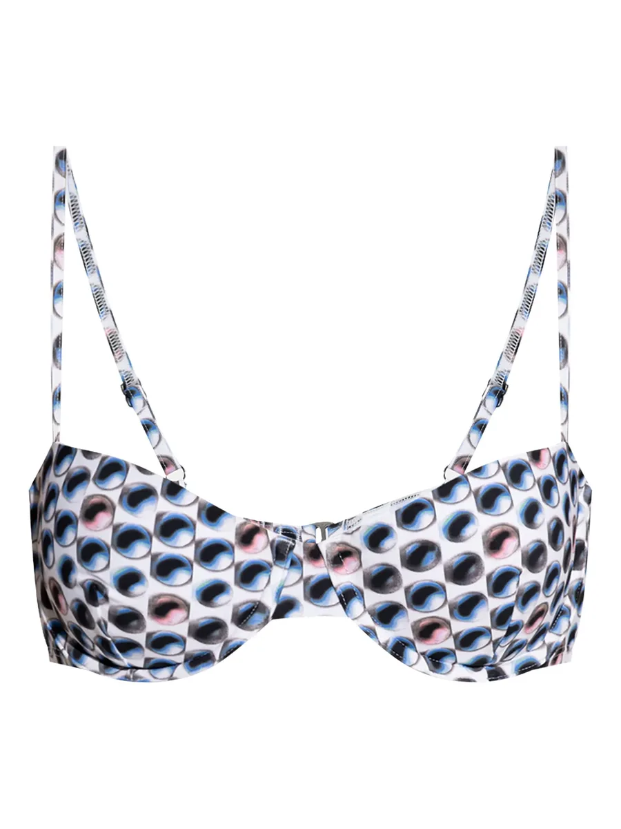 eye-print bikini top 1