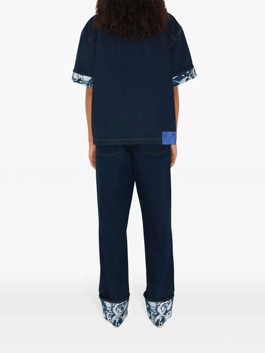 logo-patch straight-leg jeans 7