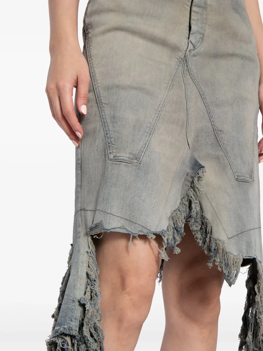 distressed denim skirt 10