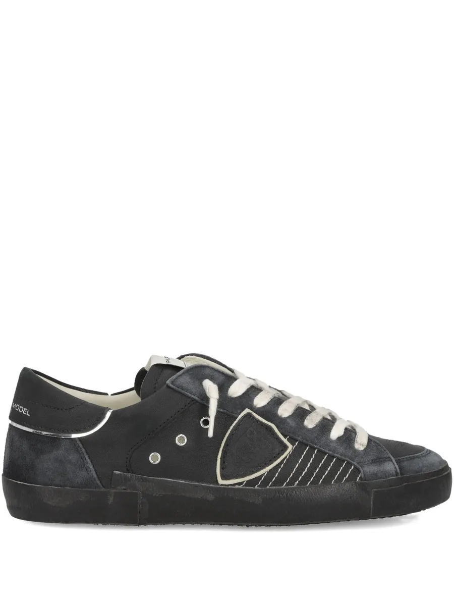 Prsx suede-panelled low-top sneakers 1