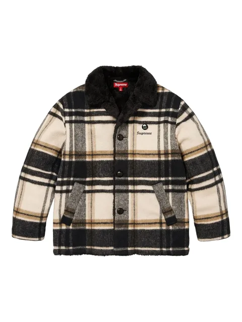 plaid-pattern jacket