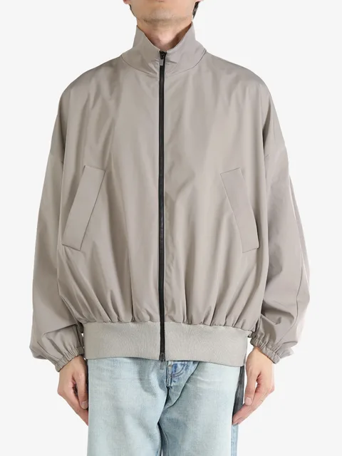 zipped bomber jacket