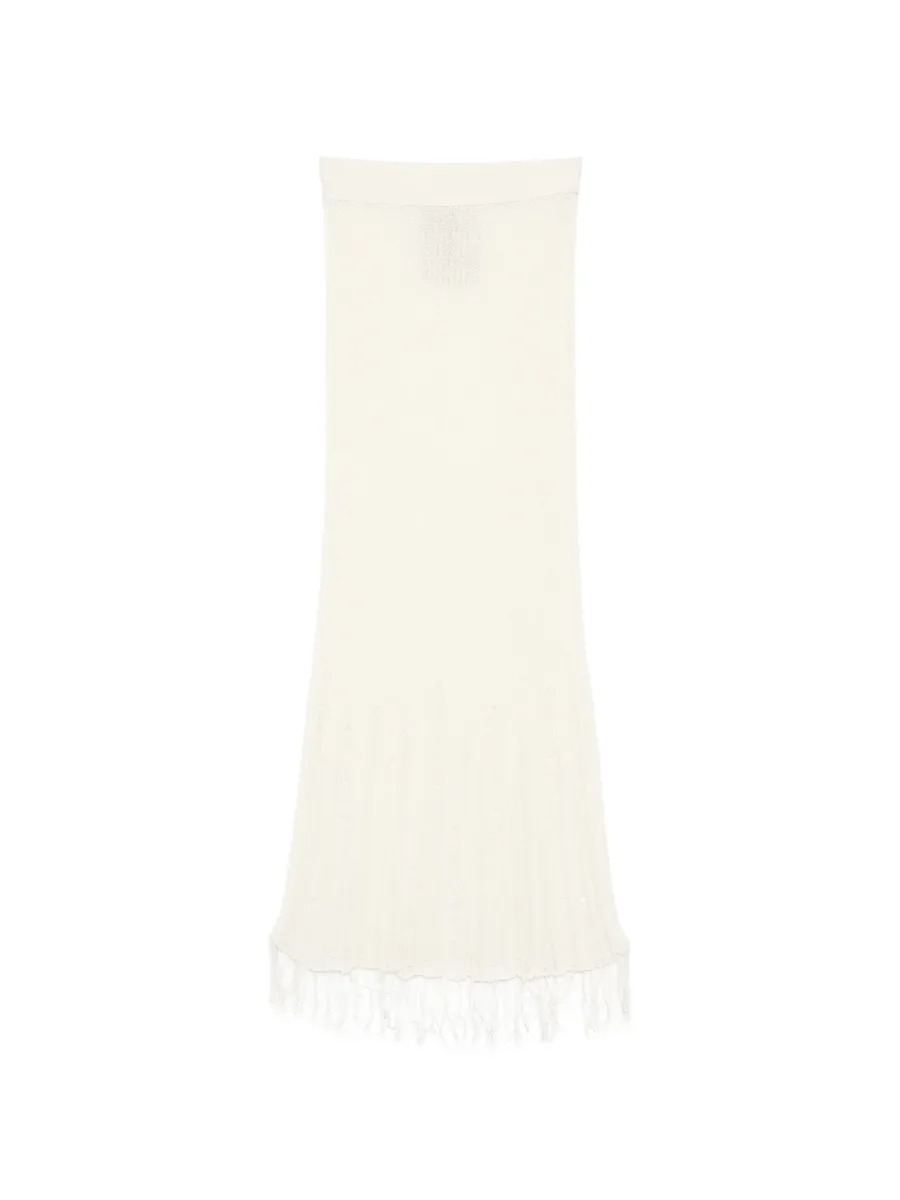 frayed midi skirt 1