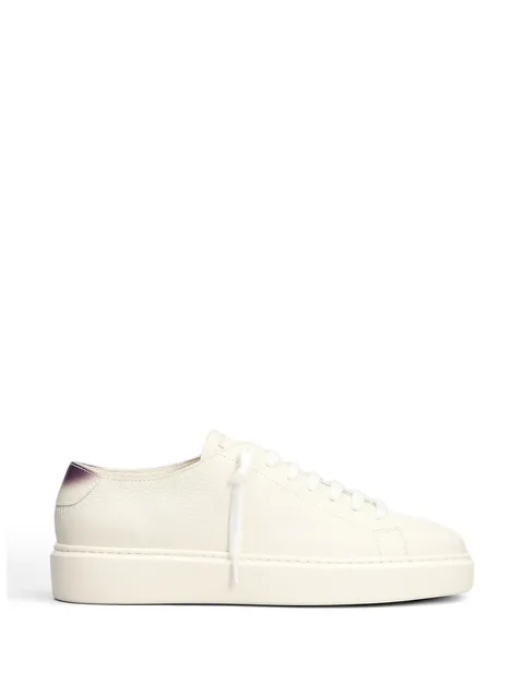 pebbled-leather sneakers
