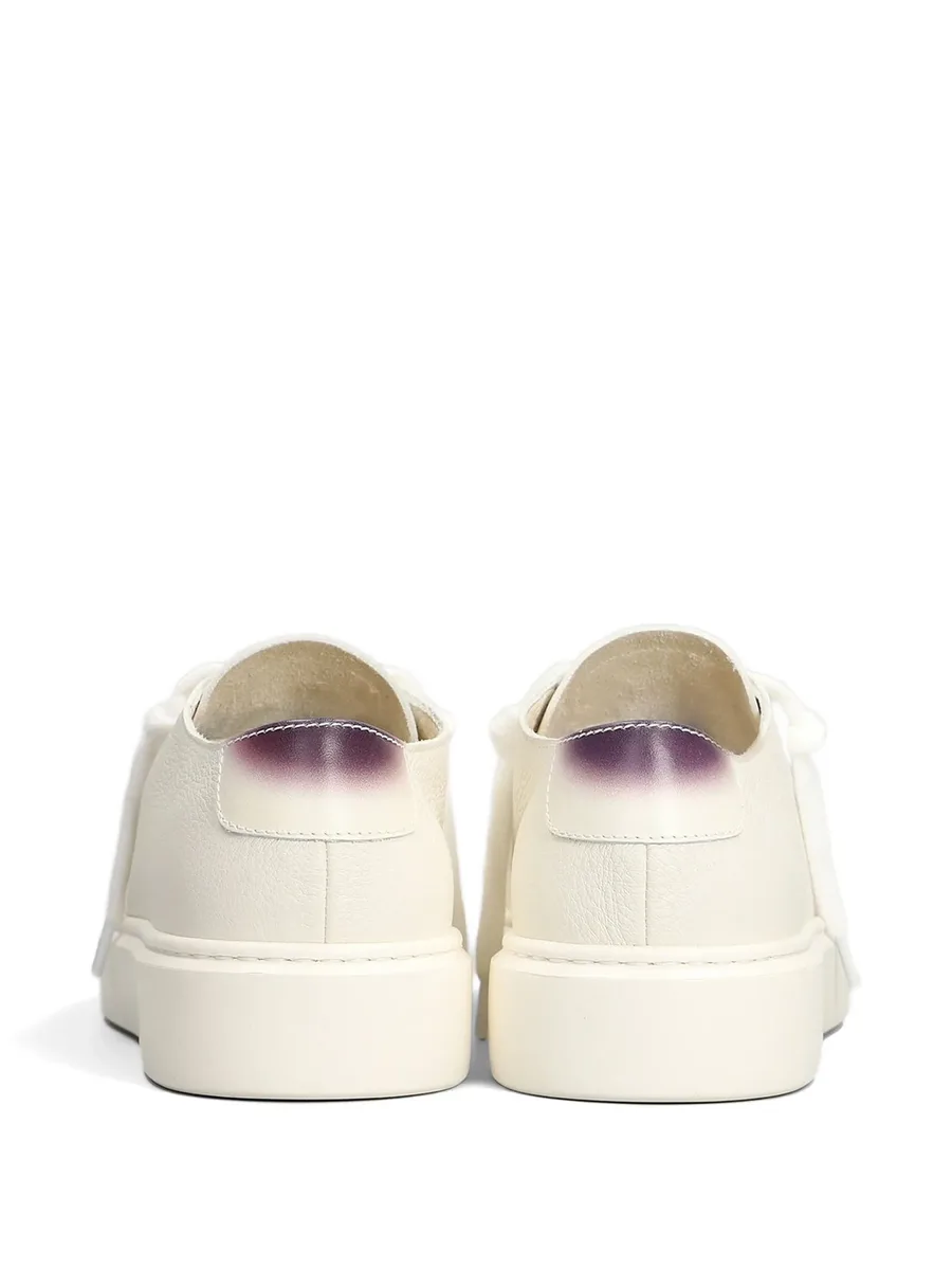 pebbled-leather sneakers 5