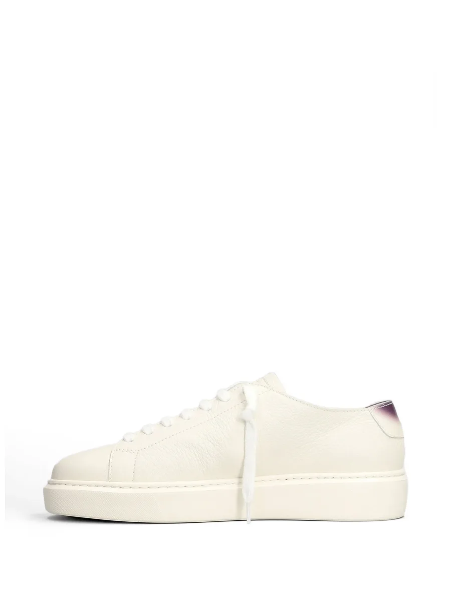 pebbled-leather sneakers 7