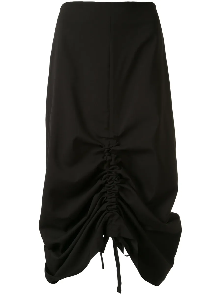 ruched midi skirt 1