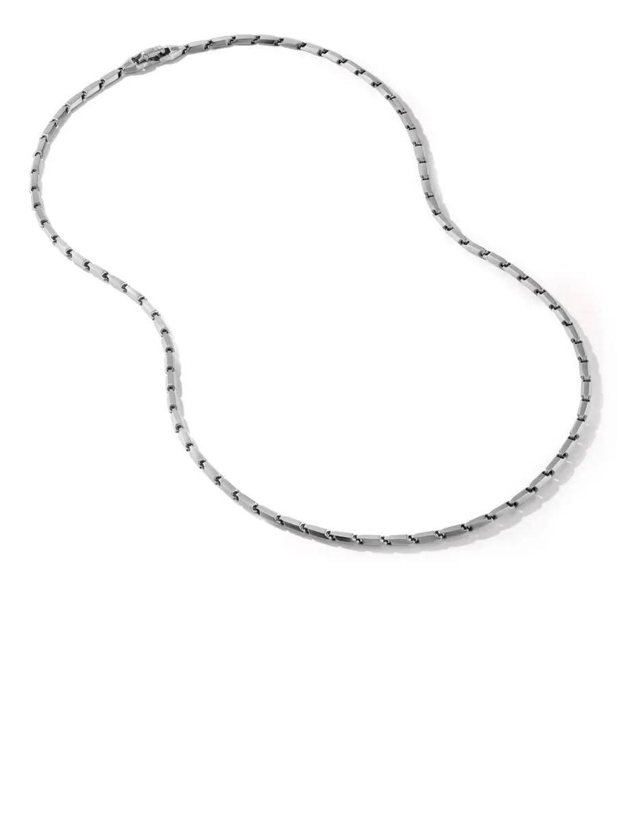 серебряное колье Faceted Link (3 мм) 2