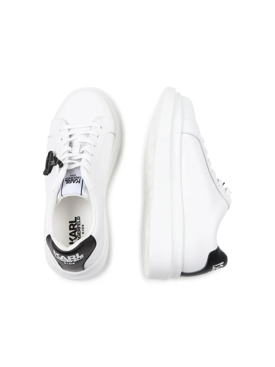 logo-print leather sneakers 7