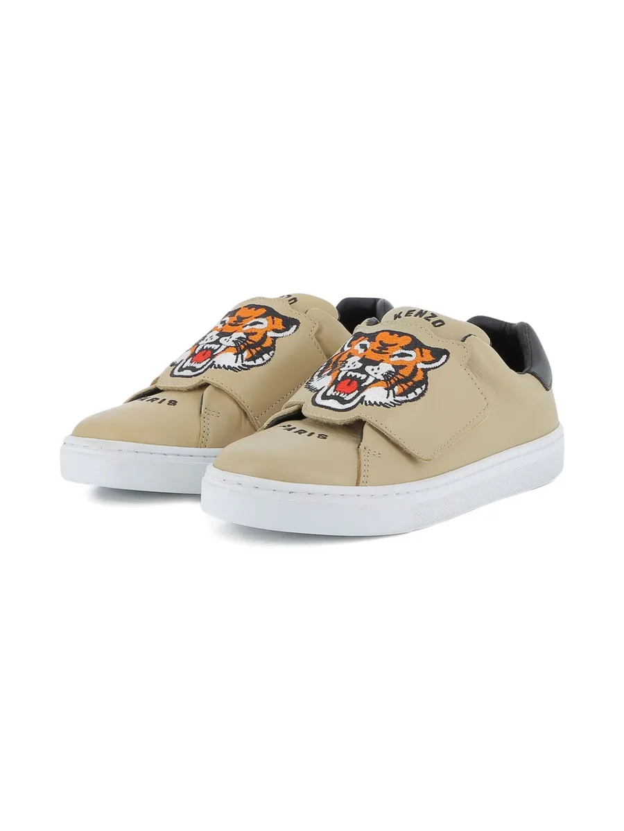 Tiger Head-embroidered sneakers 4