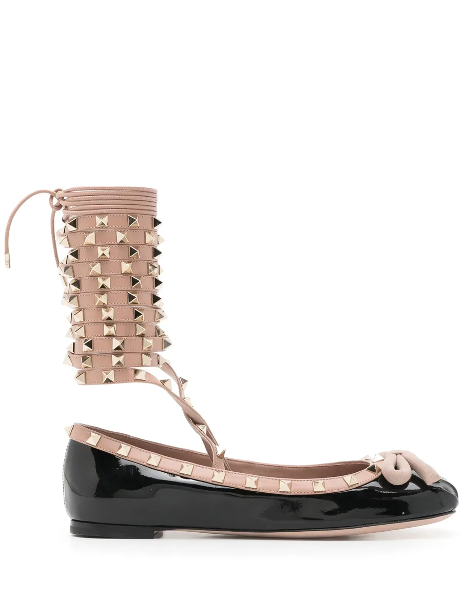 балетки Rockstud с завязками на щиколотке 1
