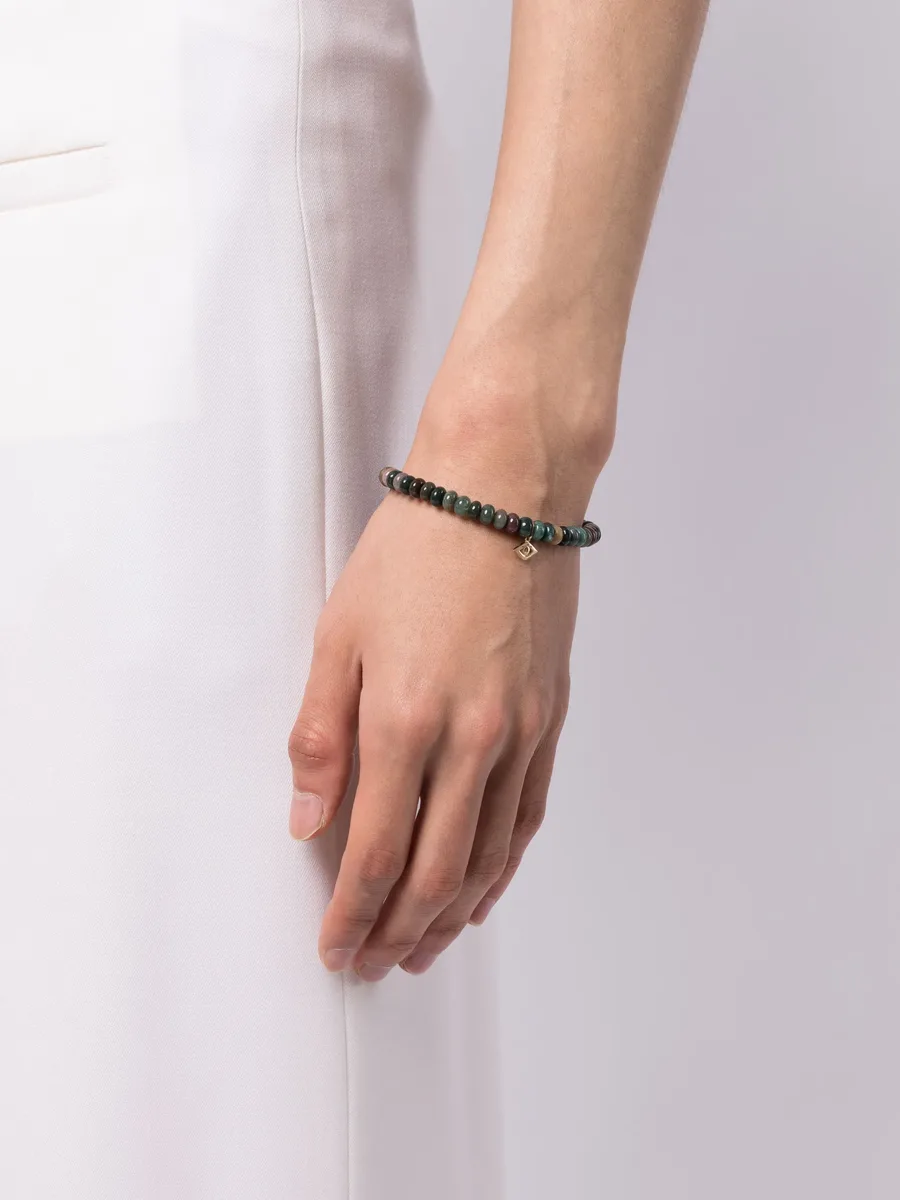 браслет Evil Eye из желтого золота с бусинами из агата 2