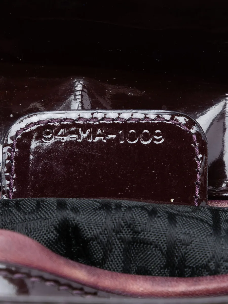 лакированная сумка-сэтчел Cannage Lady Dior среднего размера (2009 год) 12