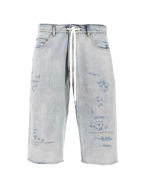 drawstring-fastening bermuda shorts