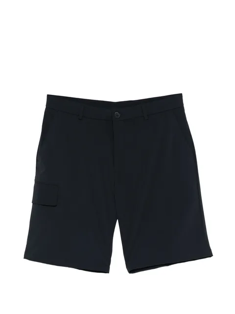 logo-patch belt-loop shorts