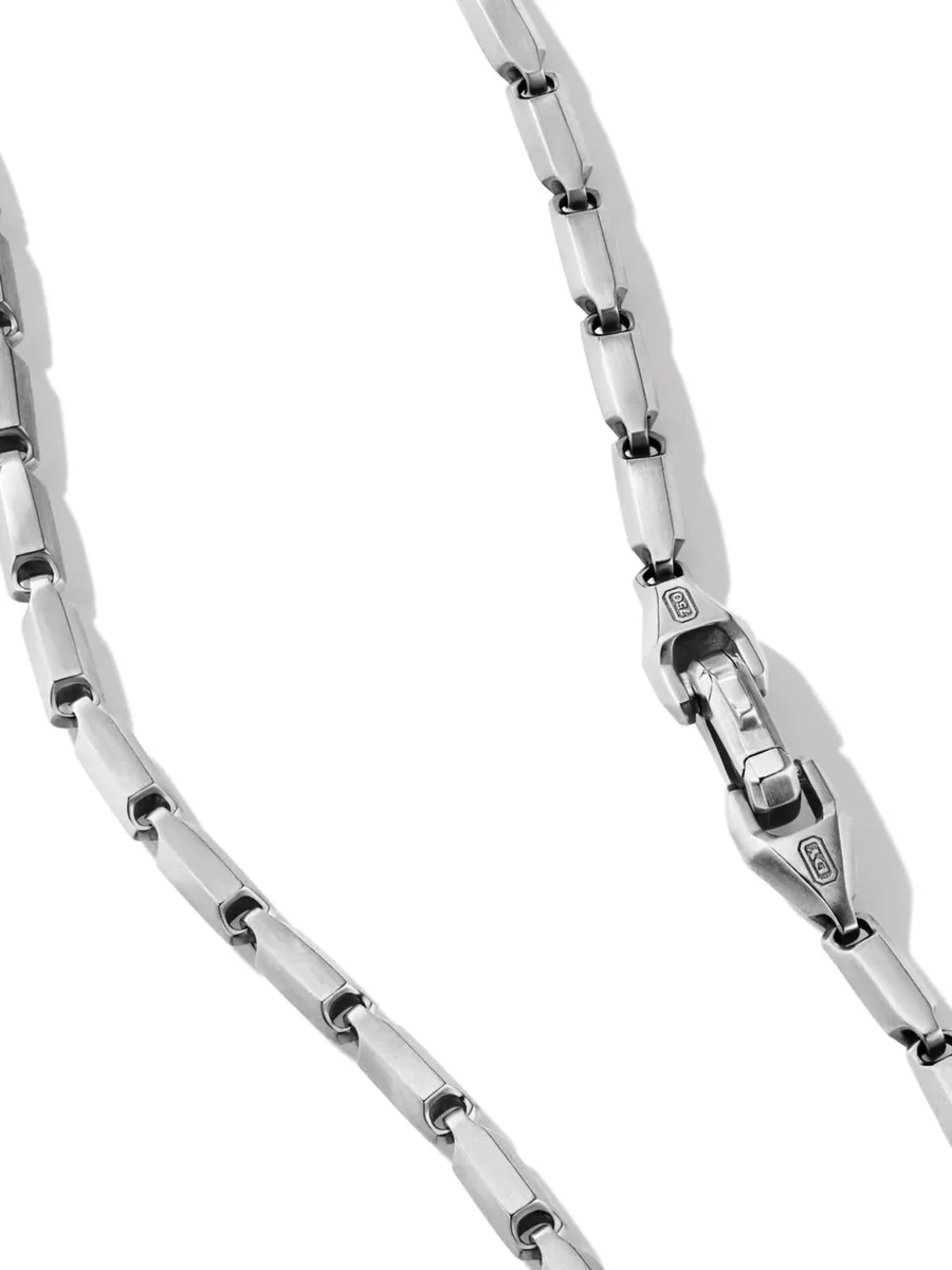 серебряное колье Faceted Link (3 мм) 6