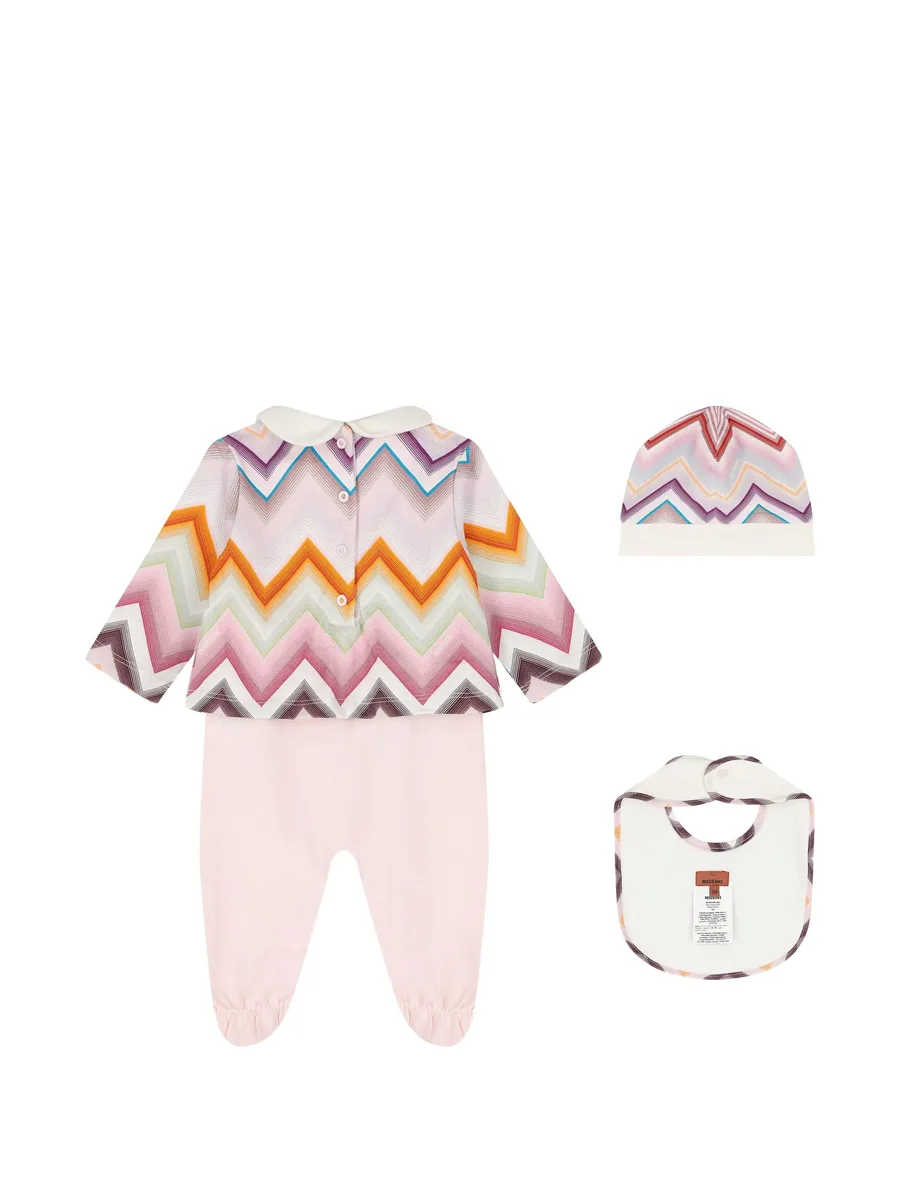 zigzag-print babygrow set (set of three) 2