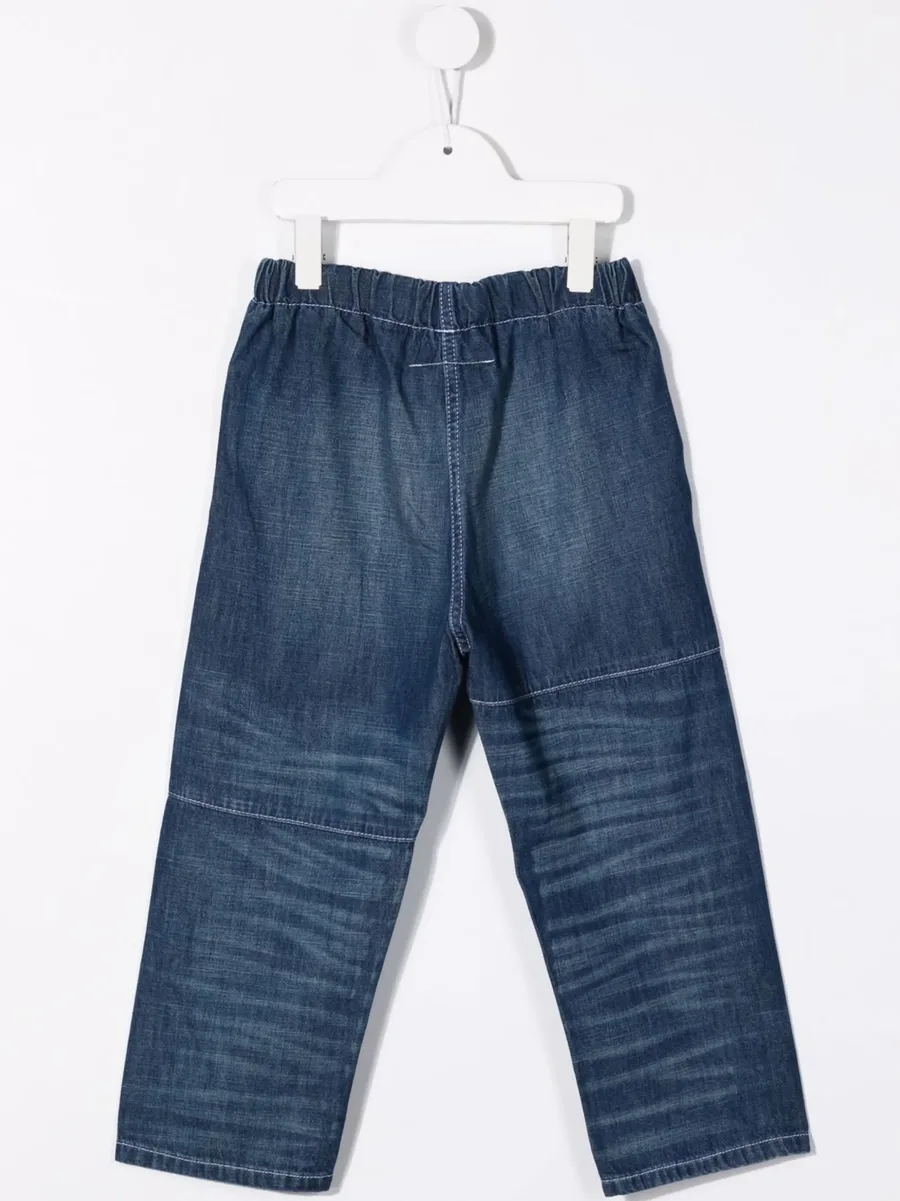 embroidered logo straight-leg jeans 3