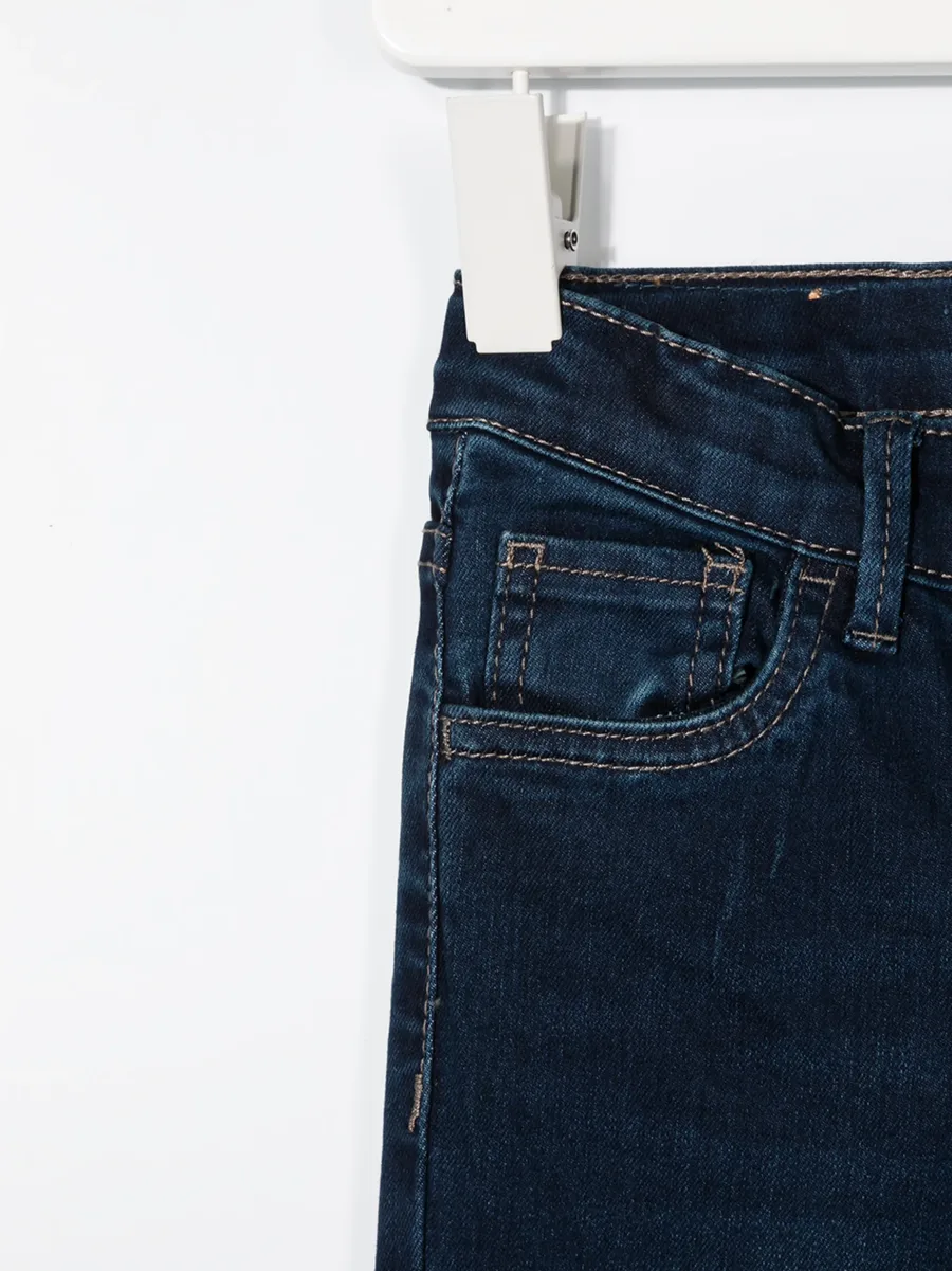 faded slim-fit jeans 5
