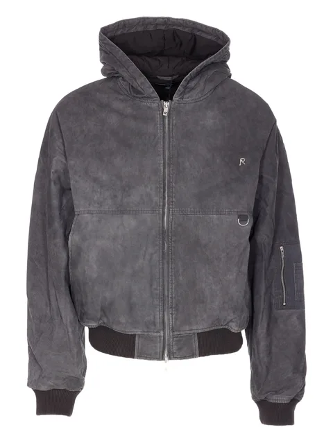 hooded bomber jacket