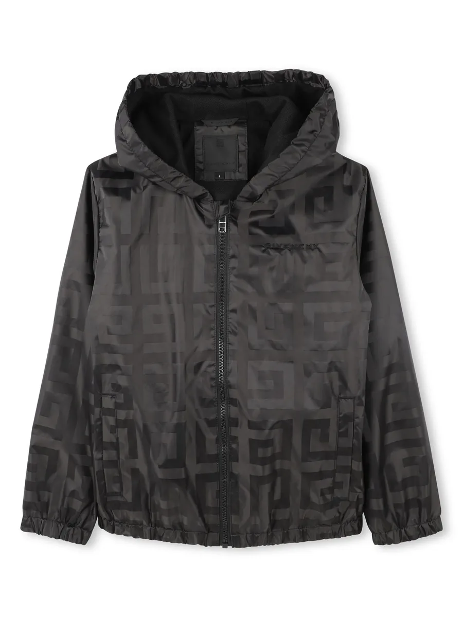 logo-print jacket 1