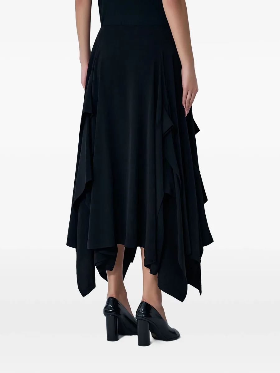 panelled flared midi skirt 6