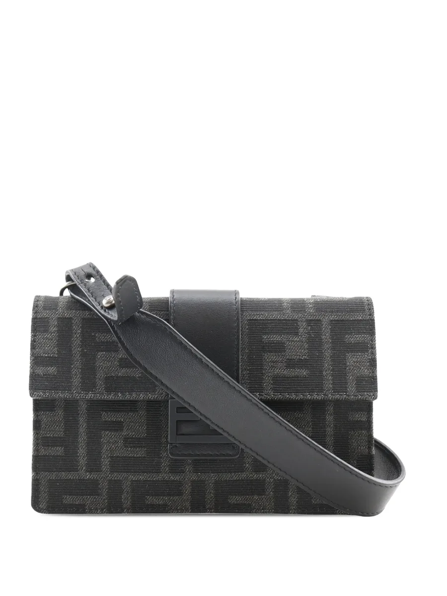 сумка через плечо Convertible Baguette из канваса с узором Zucca (2000-2010-е годы) 2