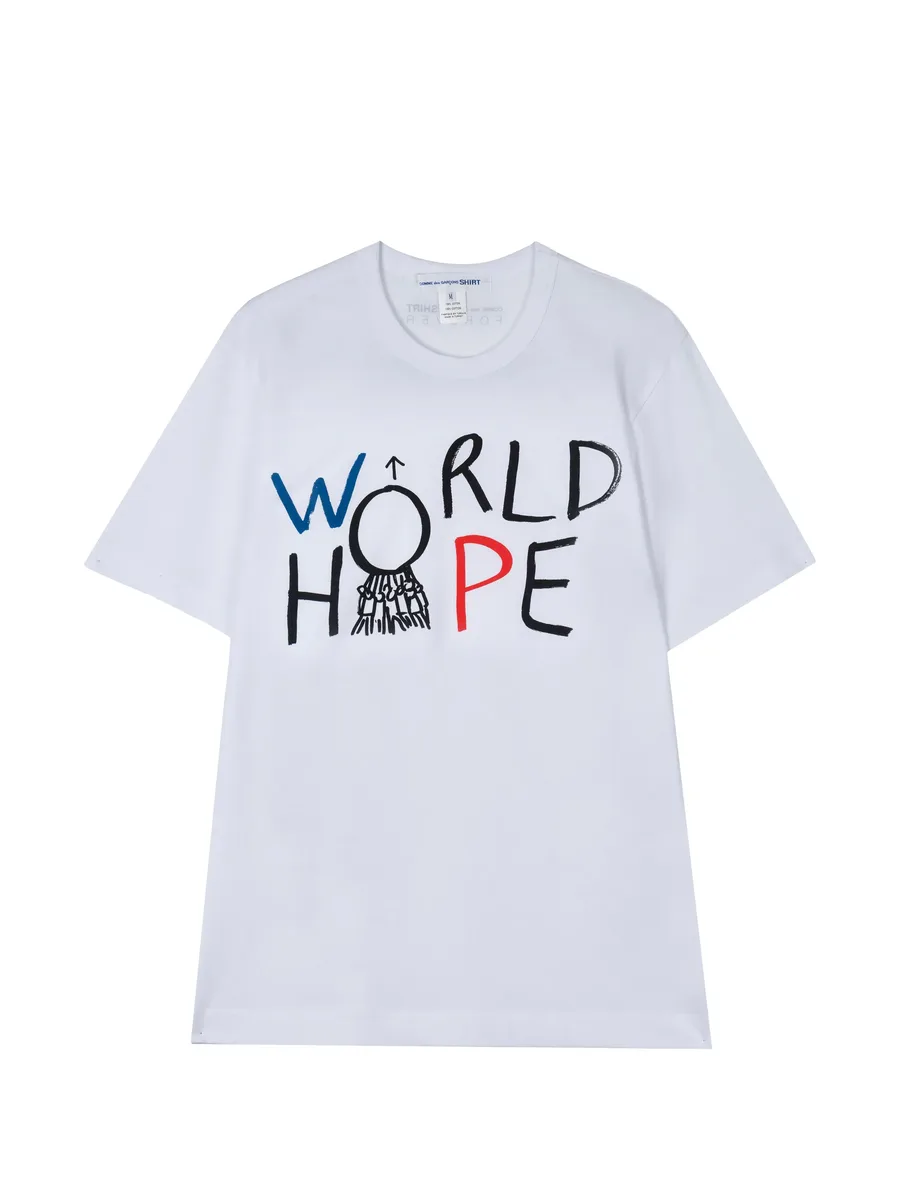 slogan-print crew-neck T-shirt 2