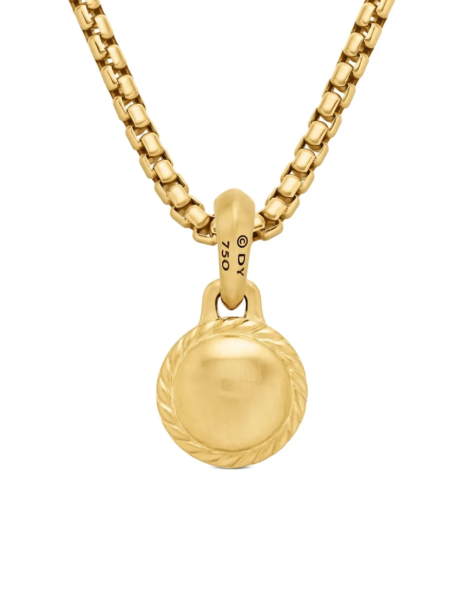 подвеска Evil Eye из желтого золота с сапфирами (14.5 мм) 3