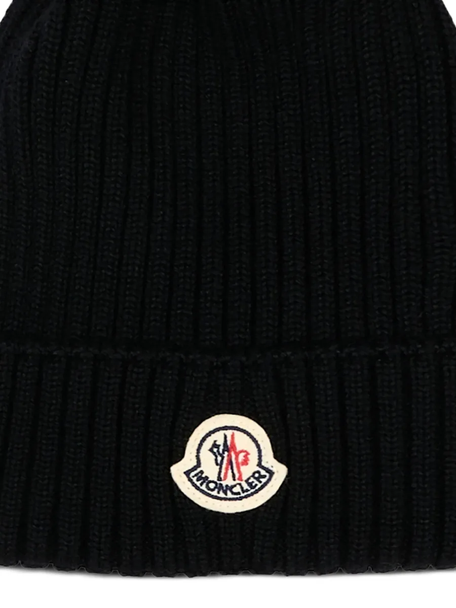 pom-pom ribbed beanie hat 5