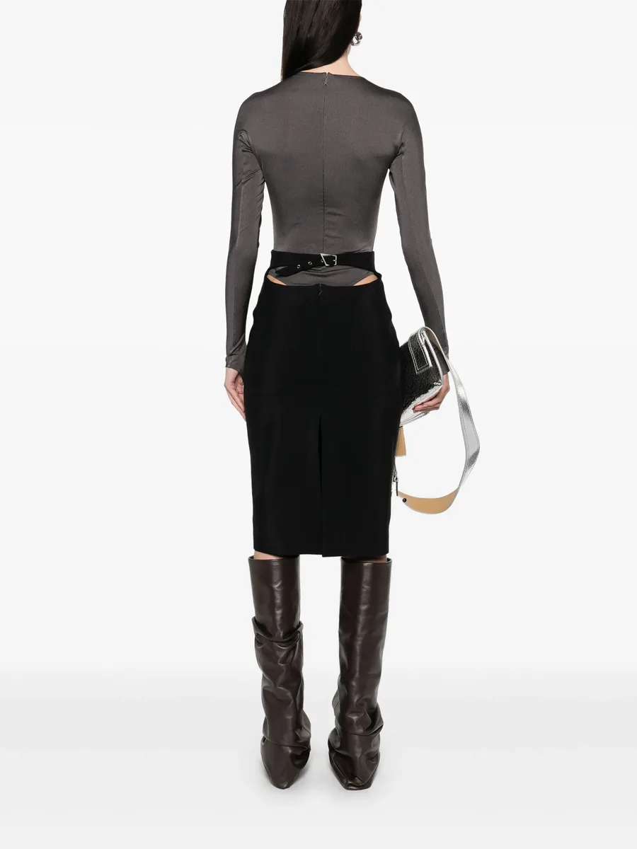 cut-out midi skirt 3
