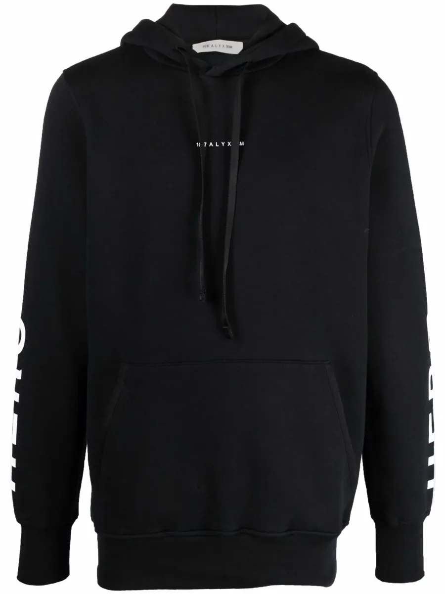 graphic-logo print pullover hoodie 2