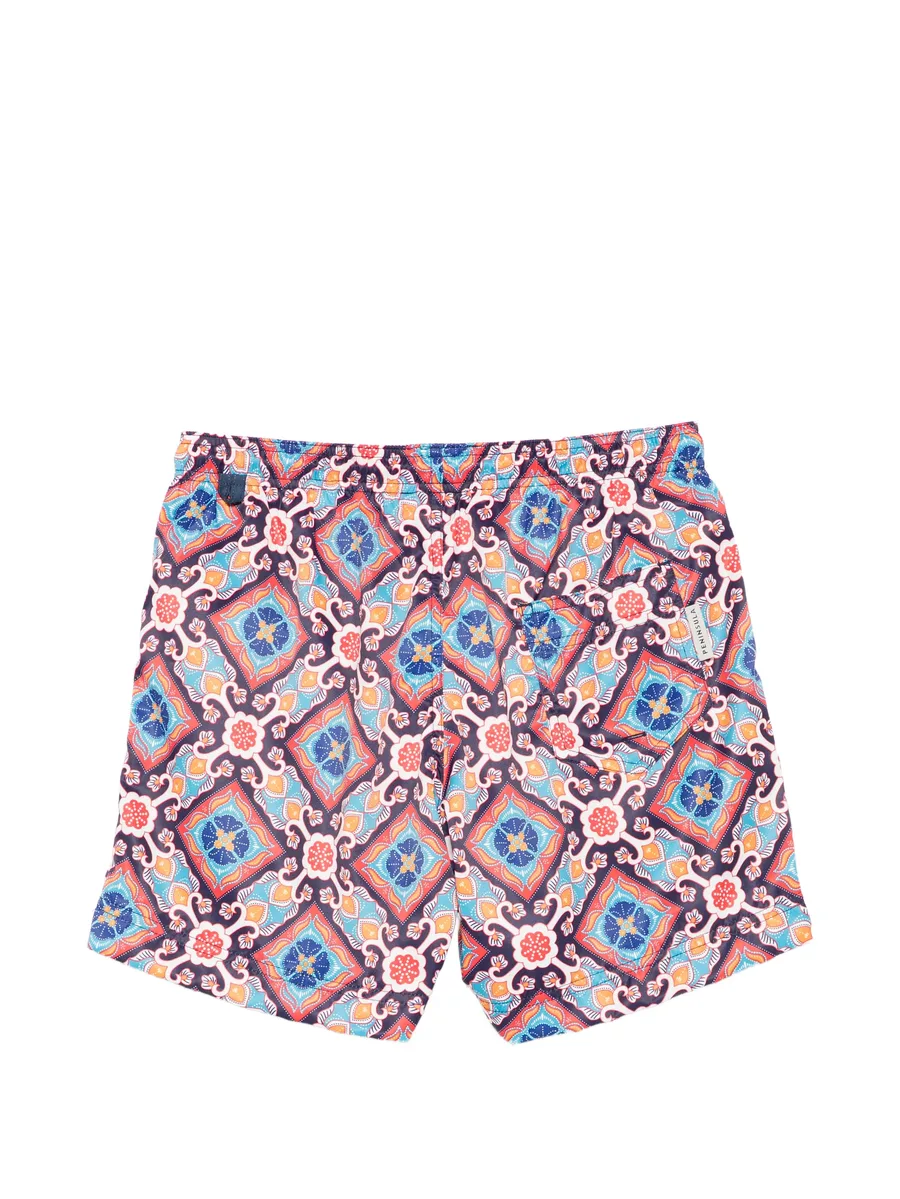 Positano geometric-print swim shorts 3