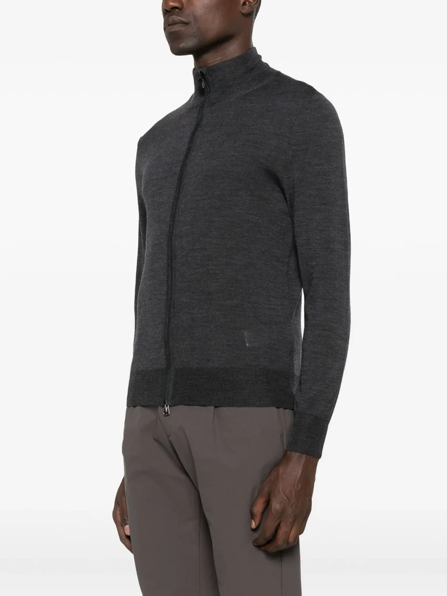 zip-front wool cardigan 5