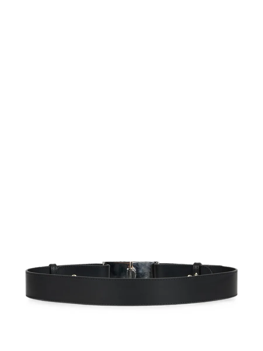 crystal-embellished leather belt 2